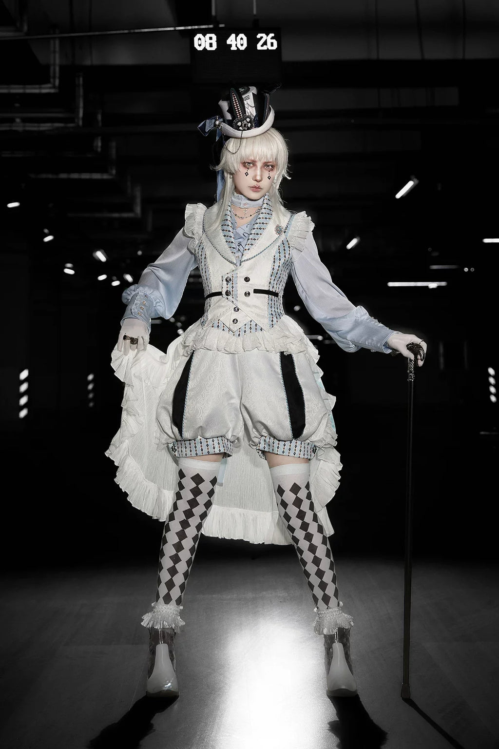 Immortal Bunny's Invitation - High-Waist Ouji Lolita Lantern Shorts, Detachable Straps - image 4
