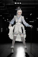 Immortal Bunny's Invitation - High-Waist Ouji Lolita Lantern Shorts, Detachable Straps - image 4