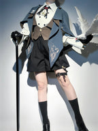 Narrative Poem - Ouji Lolita Shorts Suit with Shirt Cape and Vest - image 1