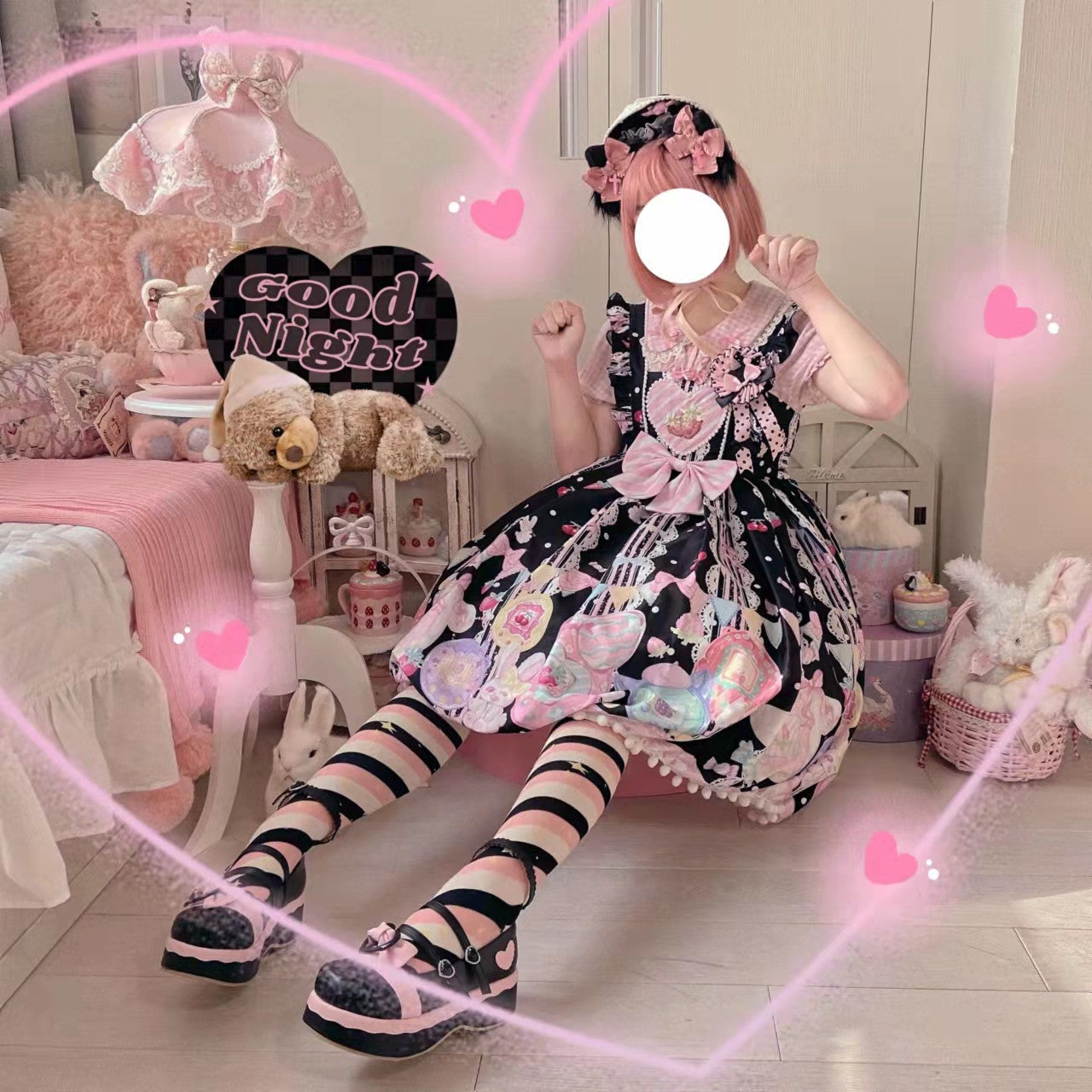 Sweetheart Knots - Sweet Lolita Dress Short Sleeve OP - image 13