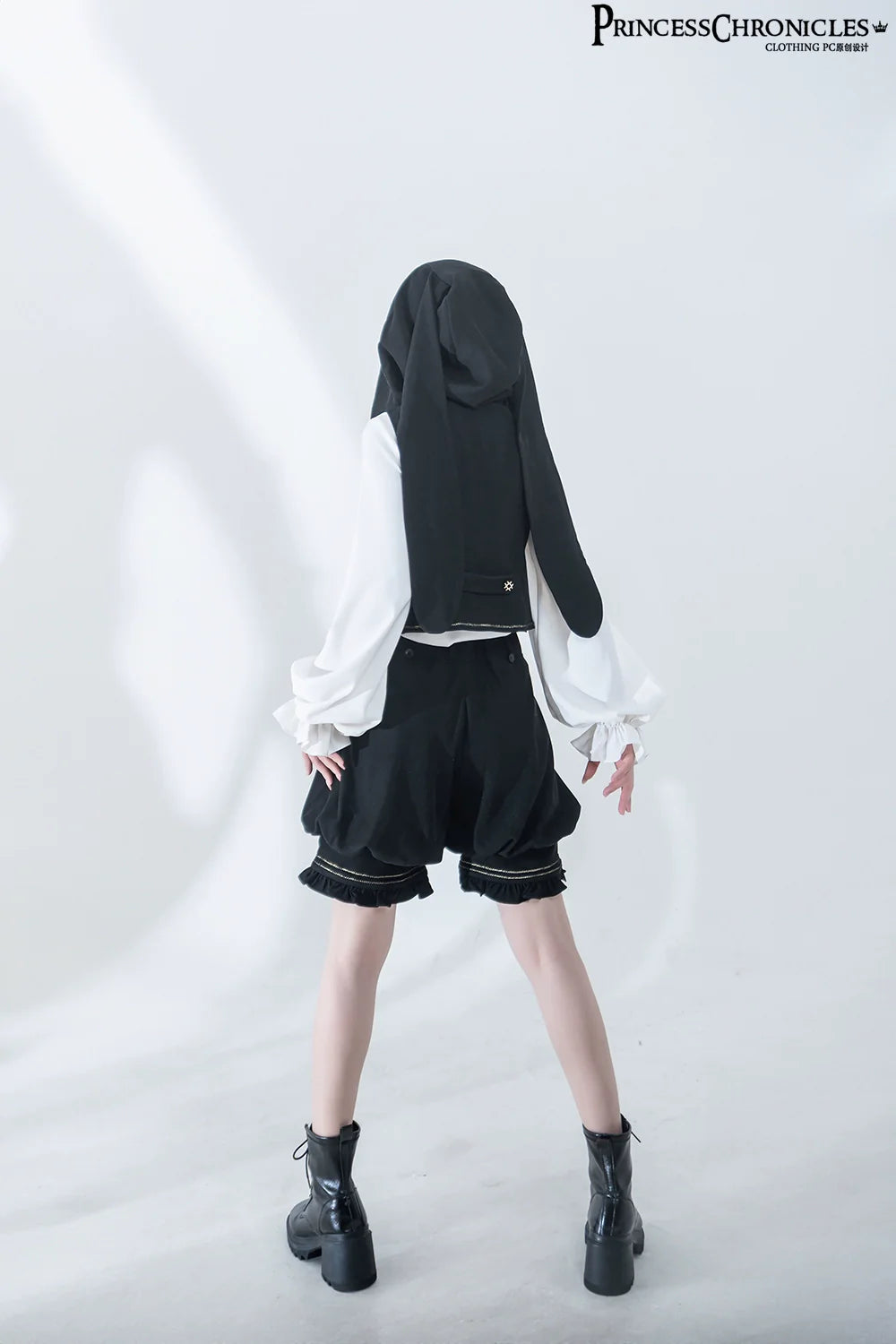 Desperate Bunny - Ouji Lolita Vest Shorts Set - image 18