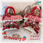 Country Lolita Straw-Woven Bag, Strawberry Accent - image 9