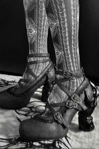 Sacred Bone Diary - Skeletal Hand Gothic Lolita Heels - image 1