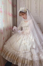Fate Quartet Gothic Bridal Lolita JSK Dress - image 73