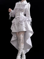 Rabbit Theater White Moonlight - Ouji Lolita Shorts Set, Rabbit Hat - image 7