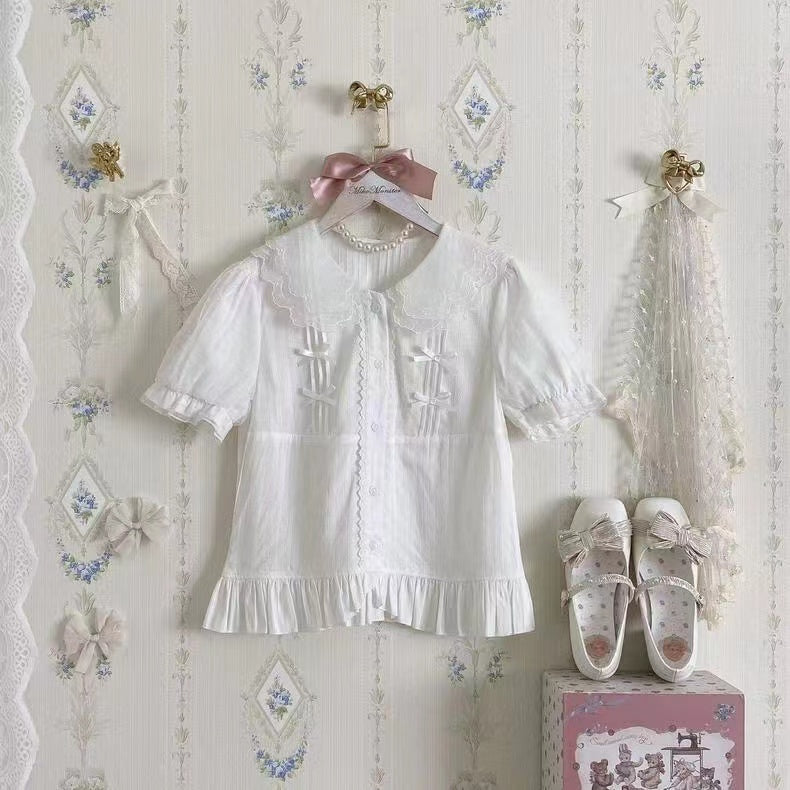Little Fluttershy - Multi-Colored Cotton Lolita Shirt - image 5