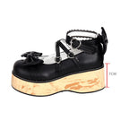 Princess Lolita Platform Shoes, Wood Grain Sole - image 4