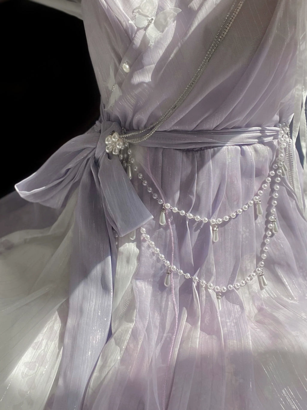 Han Lolita Dress Side Slit Purple JSK Dress - image 23
