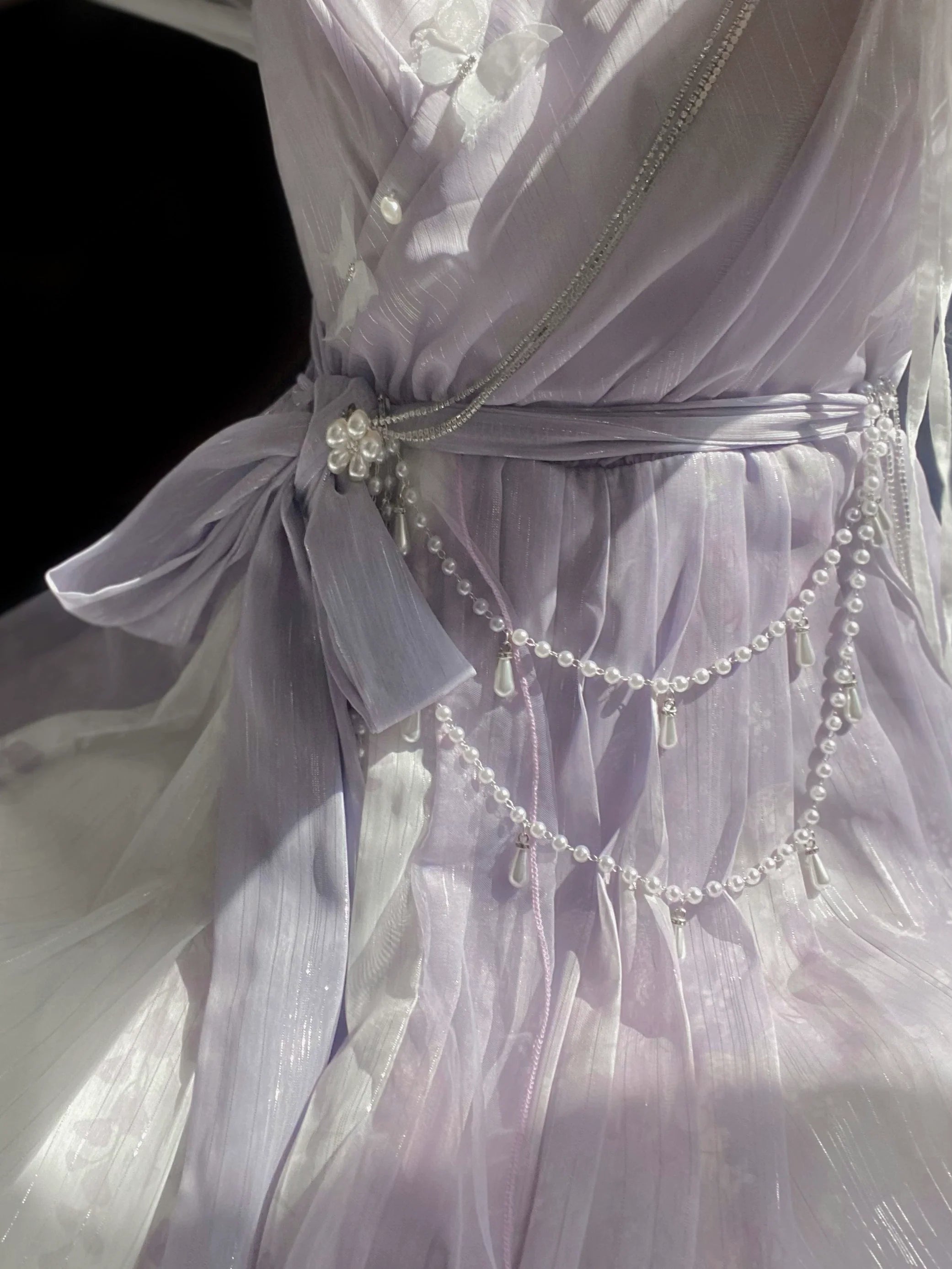 Han Lolita Dress Side Slit Purple JSK Dress - image 23