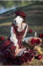 Little Red Riding Hood - Vintage Lolita Cape & JSK Dress Set - image 17