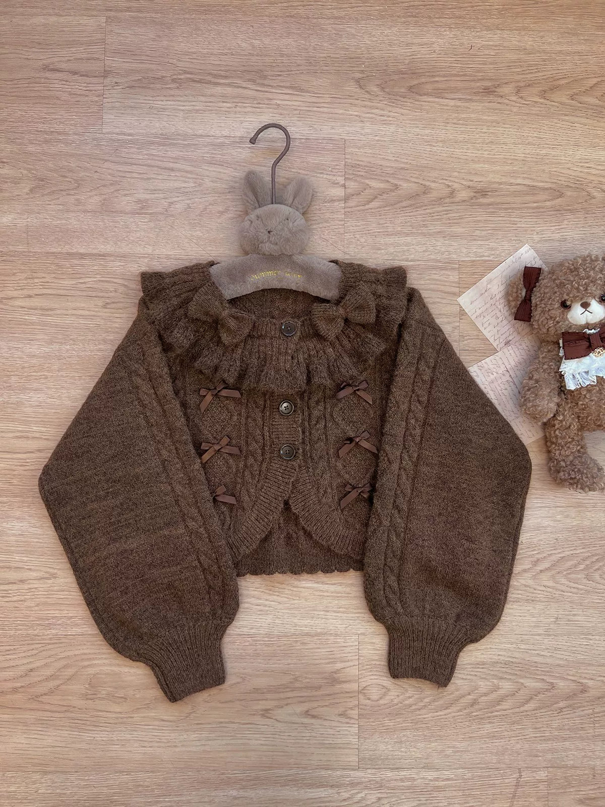 Napoleon Pastry - Sweet Lolita Cardigan, Detachable Bows - image 26