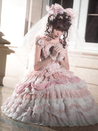Wedding Poem Lolita JSK, Train and Bonnet Set - image 9