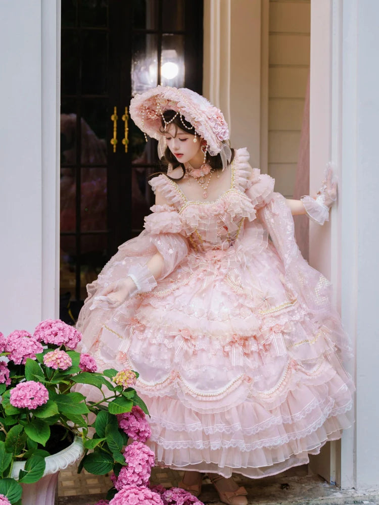 Runaway Princess Pink Wedding Lolita Dress, Plus Size Friendly - image 4