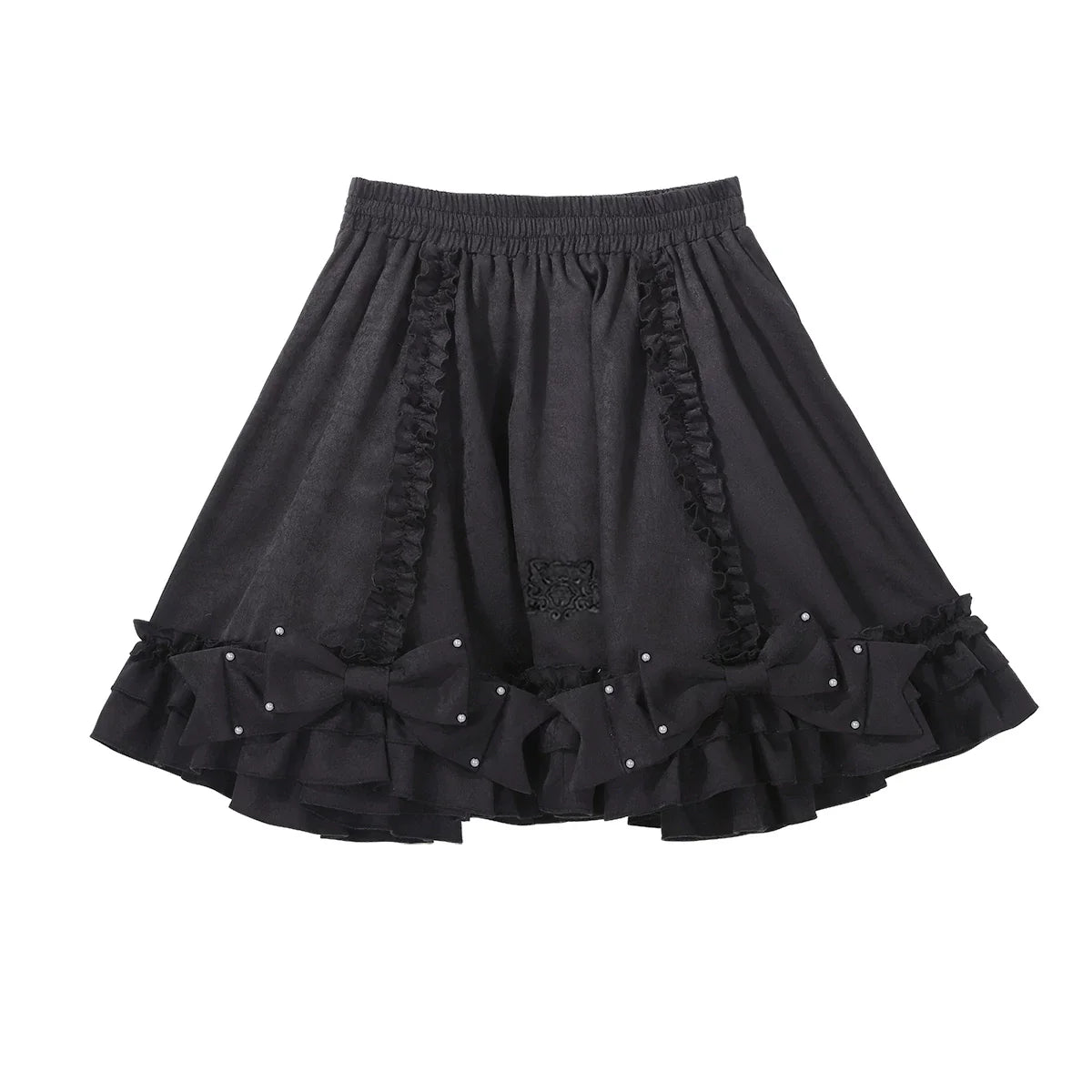 Miss Black Cat - Gothic Maid Lolita Skirt Set, Slim Fit - image 16
