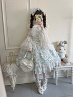 Satin Gift Box - Sweet Lolita JSK Dress, Bows and Layered Lace - image 20