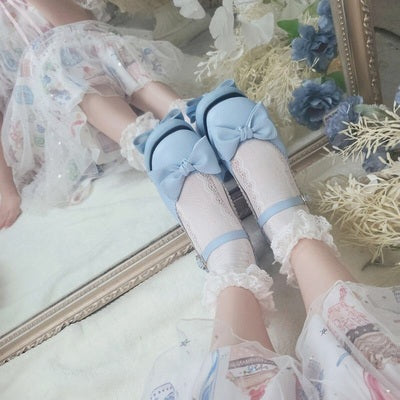 Kawaii Lolita Bow Falt Shoes - image 4
