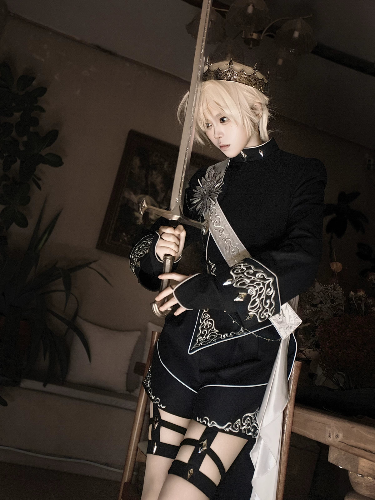 Oathbound Sword - Ouji Top, Shorts and High-Low Coat Collection - image 13
