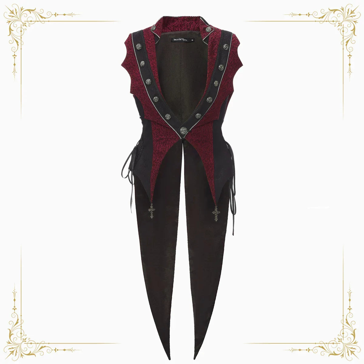 Eternal Crimson Moon Forest - Ouji Lolita Tailcoat Vest - image 3