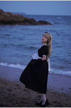 Thoughts - Vintage Black Lolita OP Dress with Square Neckline - image 22