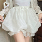 Casual Lolita Bloomers, Solid Color Organza Shorts - image 2