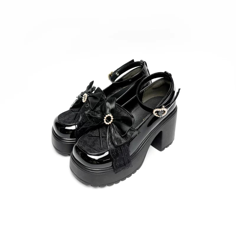 Daily Black and White Lolita Heels - image 12