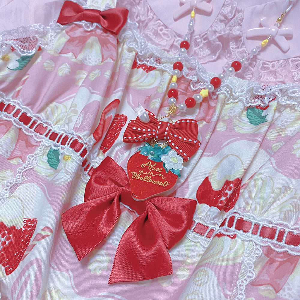Sweet Lolita Strawberry Necklaces, Rings, Hair Clips and Brooches - image 17