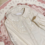 Sweet Lolita Blouse Doll Collar Shirt with Bubble Sleeves - image 34
