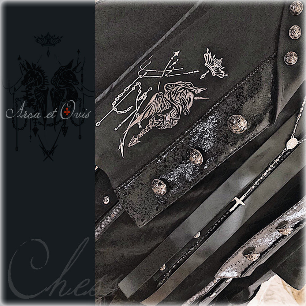 Checkers - Gothic Lolita Cloak, Ouji Lolita Cape - image 3