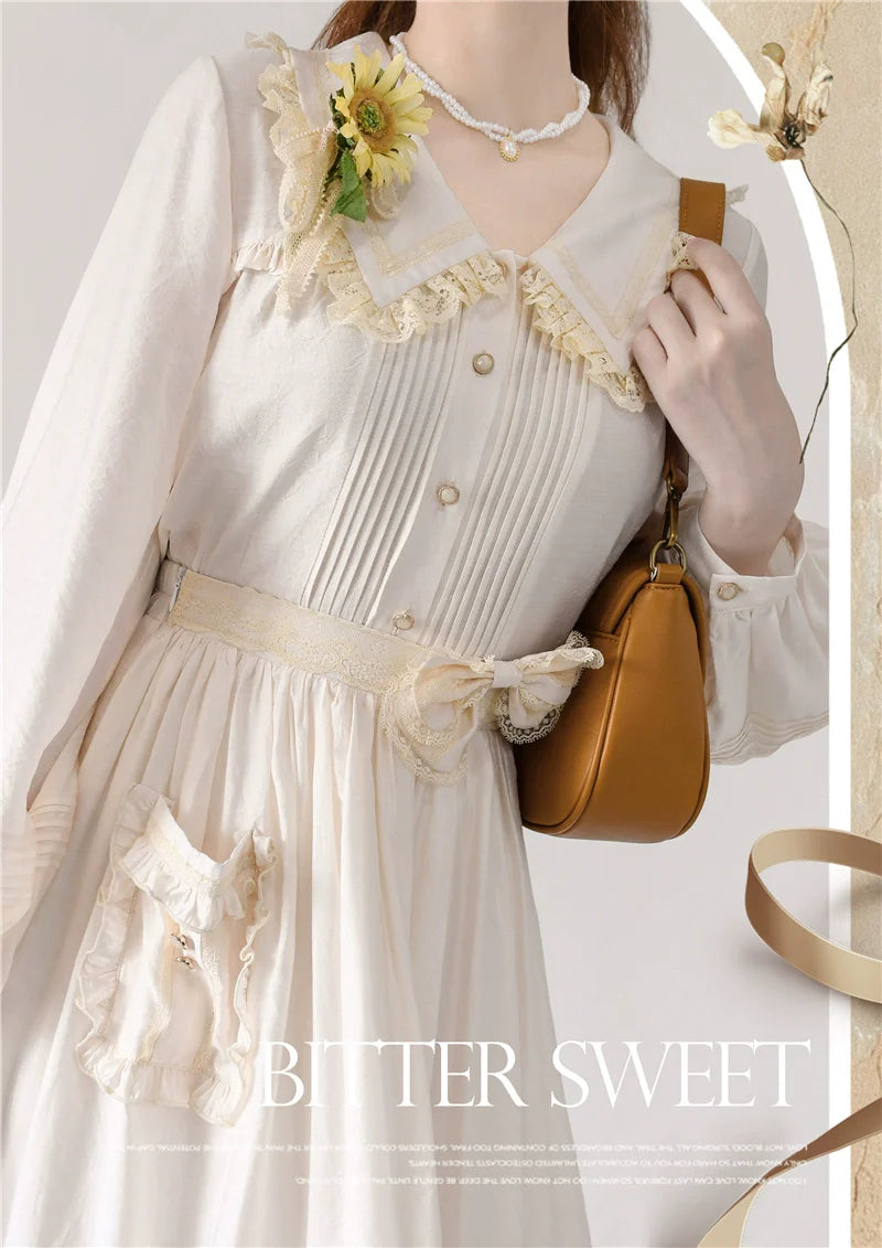 Elegant Lolita Shirt and Midi Skirt Options - image 3