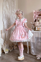Barbie Bear - Sweet Lolita Bear Print JSK and OP and Accessories - image 1