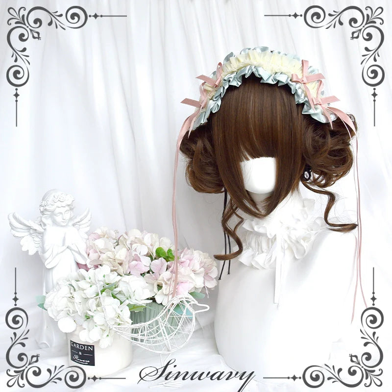Kawaii Brown Bun Ponytail Lolita Wig - image 4