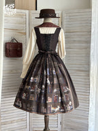 German Bookshelf - Classic Lolita Printed JSK Dress - image 43