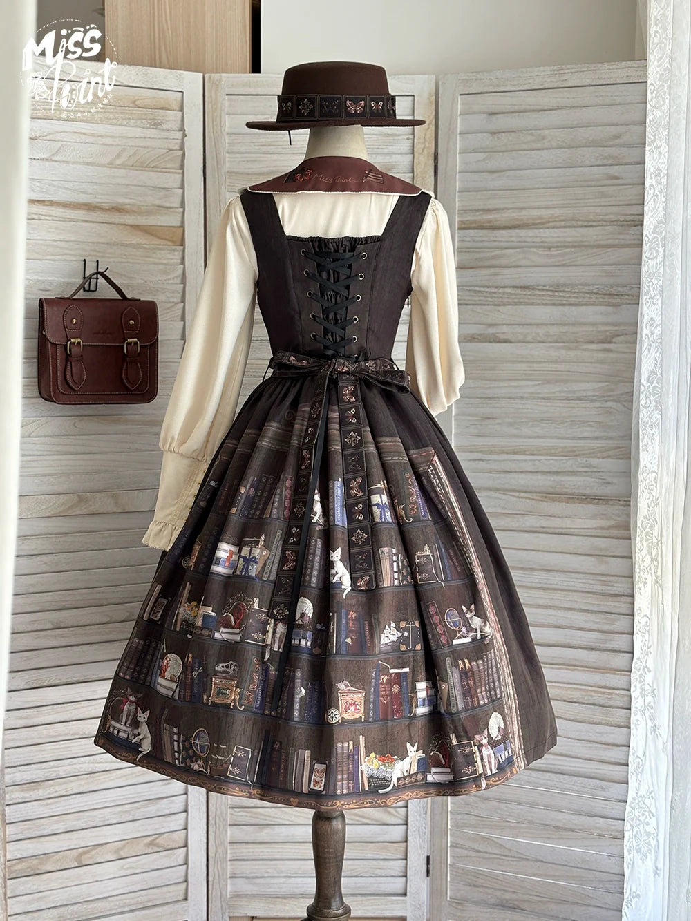 German Bookshelf - Classic Lolita Printed JSK Dress - image 43