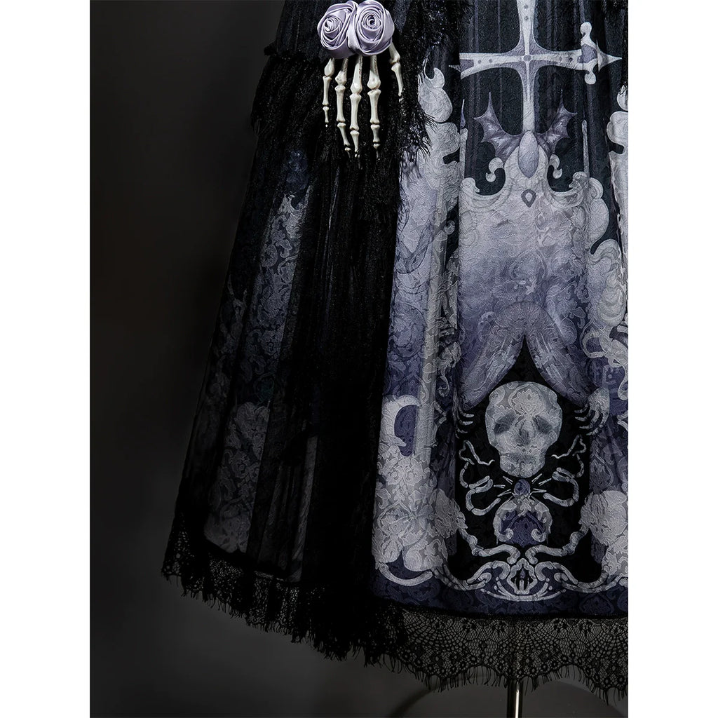Withered Bone Specter Gothic Lolita Skirt Set - image 15