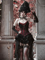 Duchess - Velvet Gothic Lolita Dress, Corset & Skirt - image 1