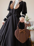 Heart of Violin - PU Classic Lolita Heart Shaped Bag, Violin and Bow Detail - image 12