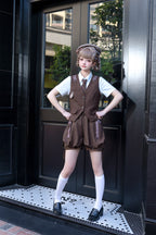 Ouji Lolita Brown Short Set - image 8