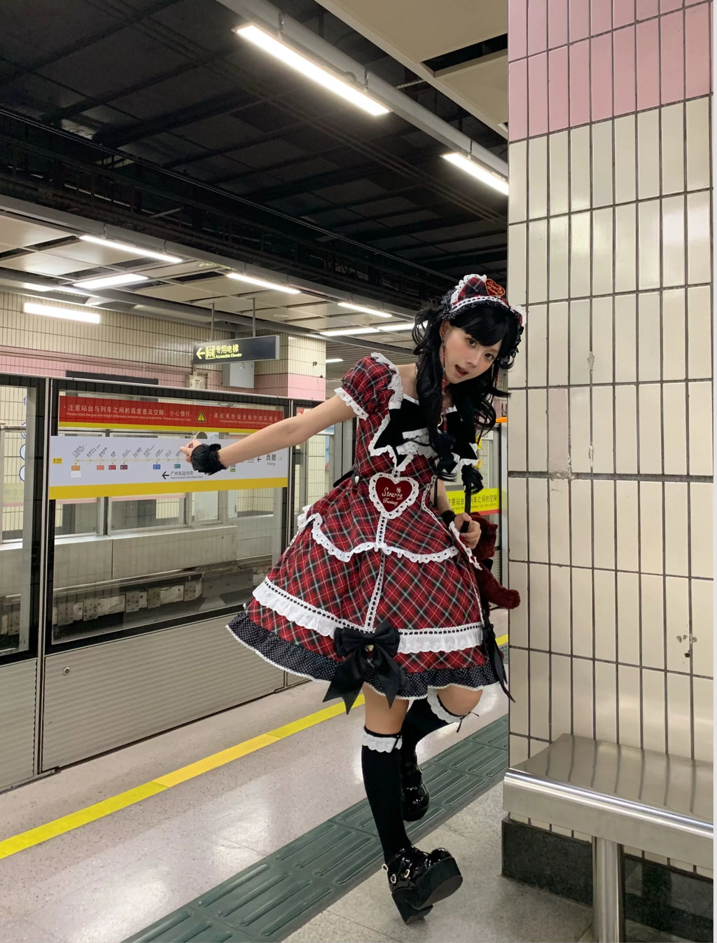 Shibuya Sweetheart Plus Size Old School Lolita OP Dress - image 5