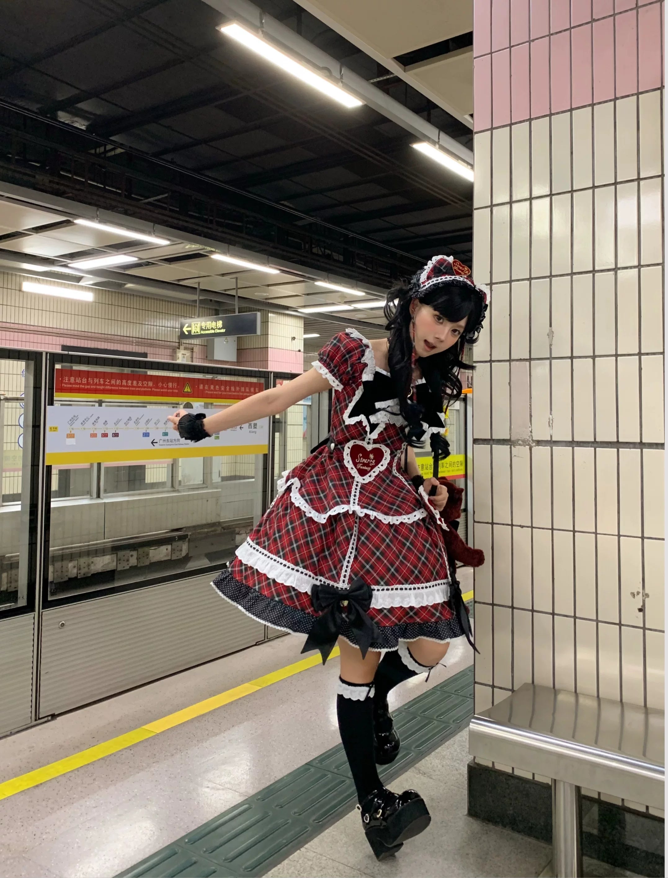 Shibuya Sweetheart Plus Size Old School Lolita OP Dress - image 5
