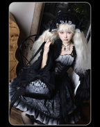 Bone-Eroded Butterfly - Gothic Lolita JSK & SK Set - image 16