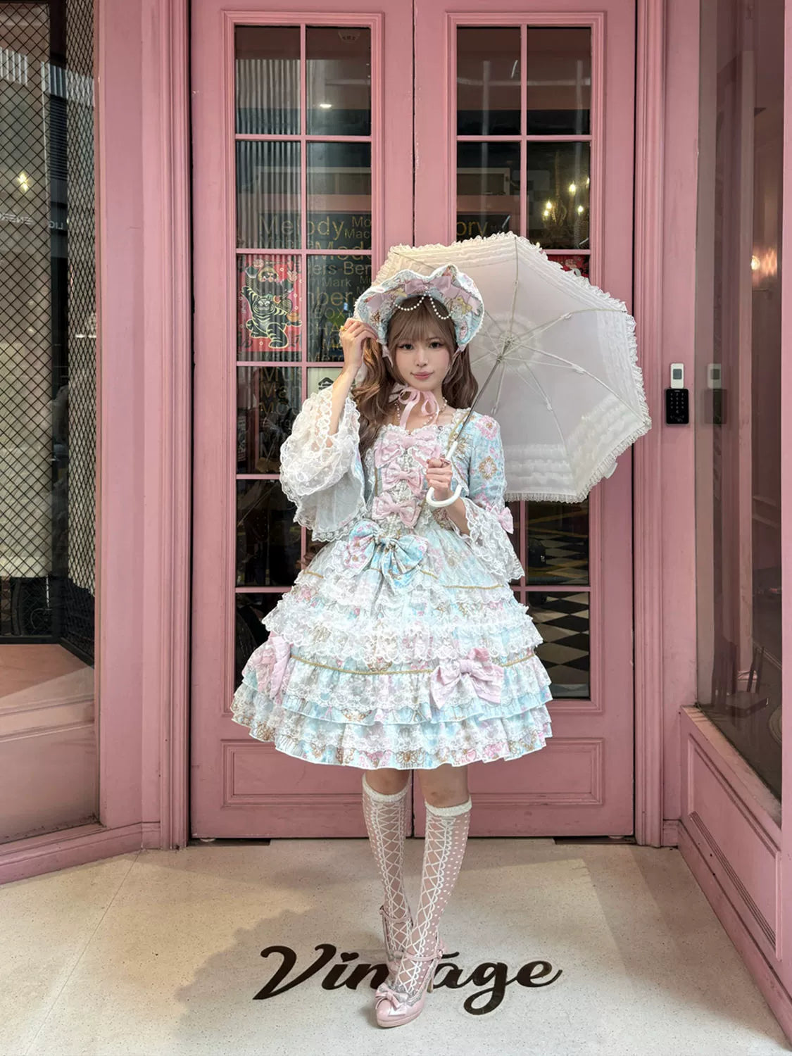 Candlelight Sonata - Sweet Lolita Long-Sleeve OP Dress - image 26