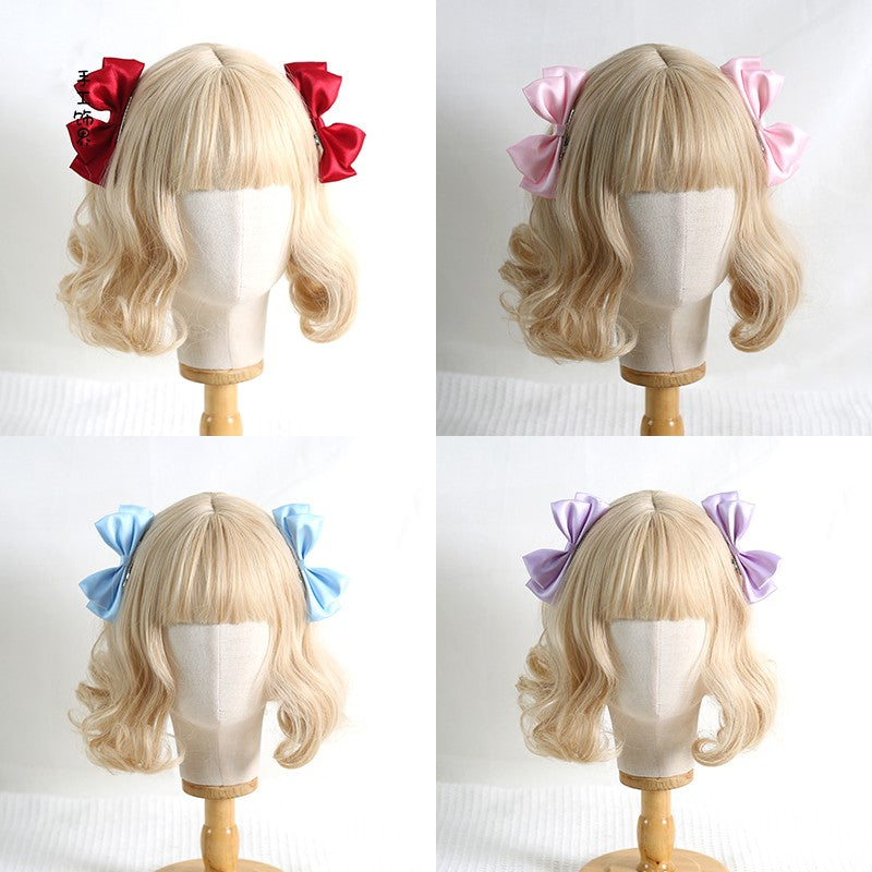 Sweet Lolita Ponytail Bow Hair Clips - image 1