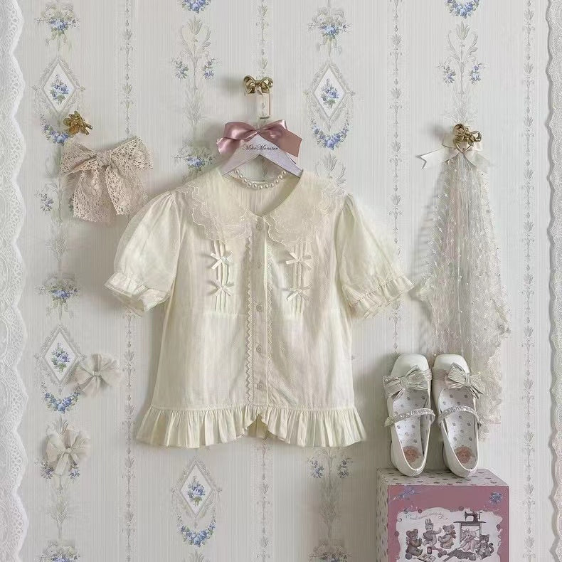 Little Fluttershy - Multi-Colored Cotton Lolita Shirt - image 16