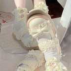 Cute Bow Candy-Colored Lolita Flat Shoes - image 30