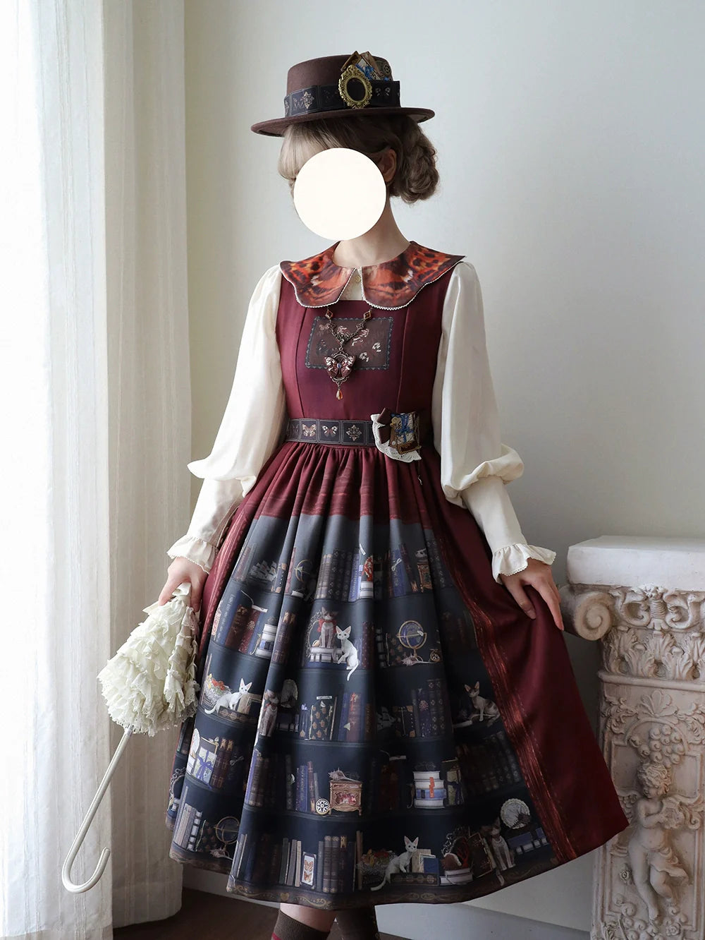 German Bookshelf - Classic Lolita Printed JSK Dress - image 30