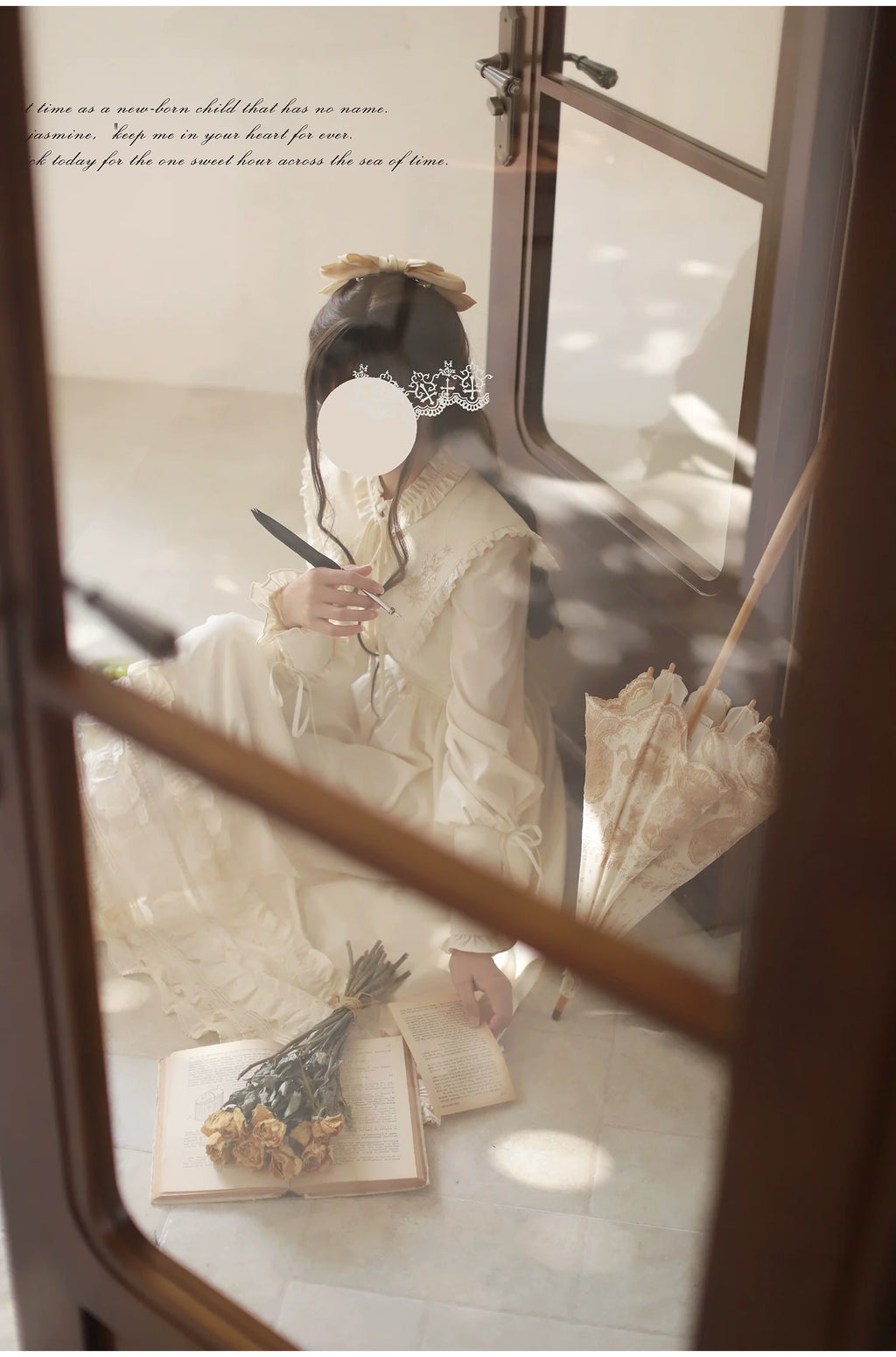 Wind Kiss Tulip - Classic Lolita OP Elegant Lolita Cardigan and Accessories - image 10