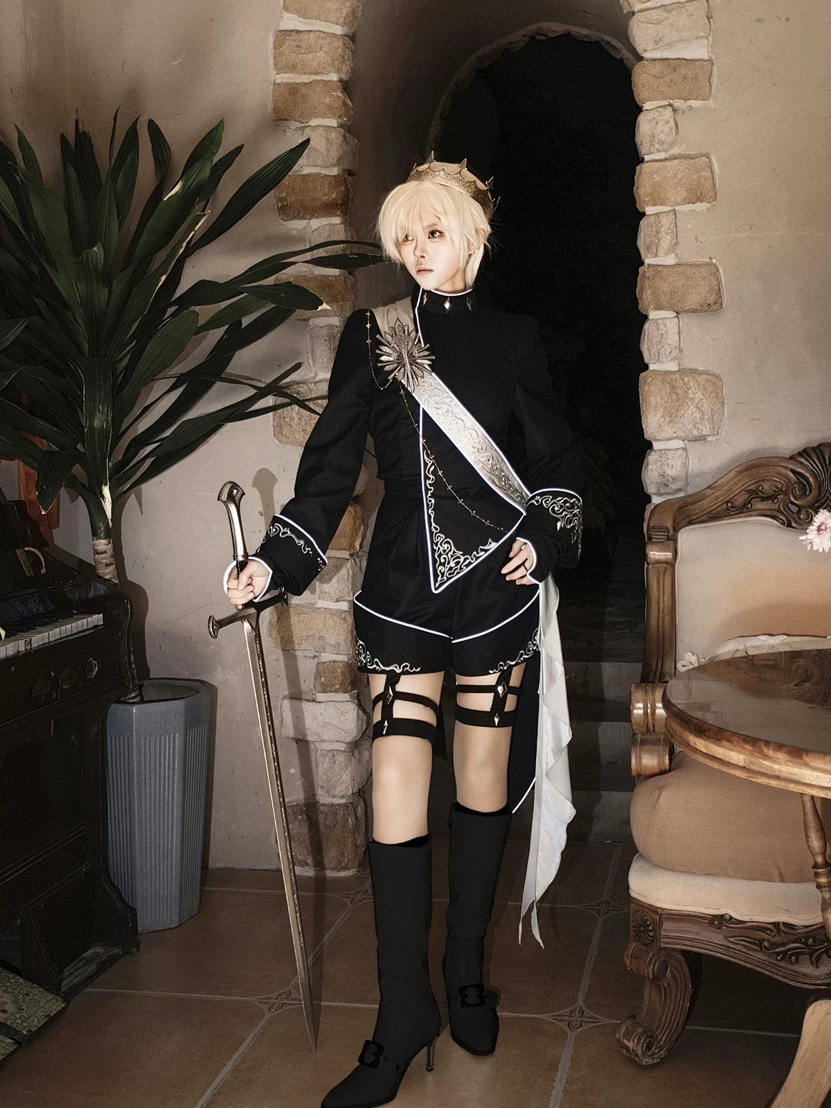 Oathbound Sword - Ouji Top, Shorts and High-Low Coat Collection - image 3