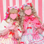 Rabbit-Ear Winter Lolita Cape with Bows - image 26