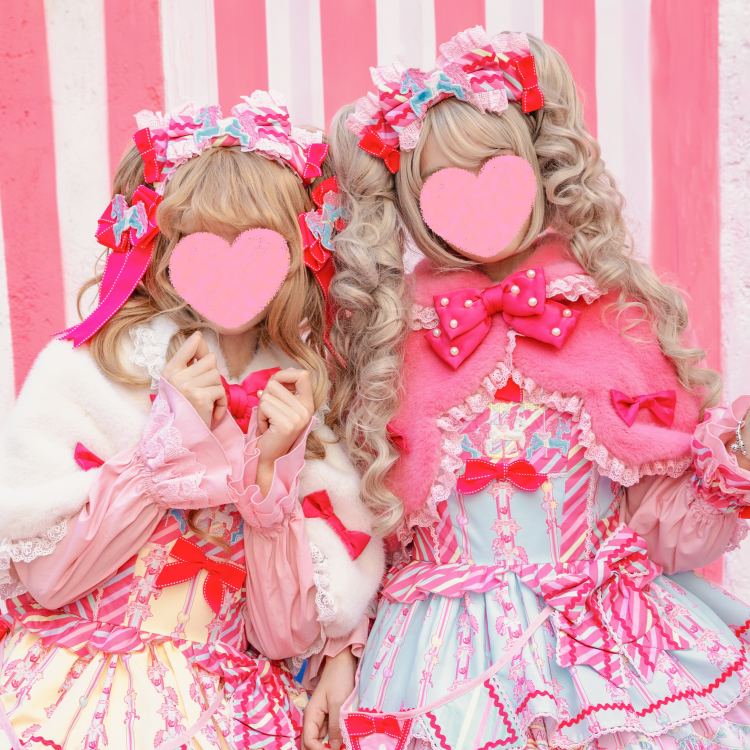 Rabbit-Ear Winter Lolita Cape with Bows - image 26