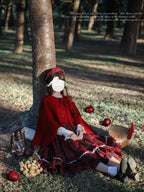 Little Red Riding Hood - Vintage Lolita Cape & JSK Dress Set - image 7
